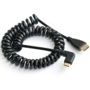 Vinklet Mini HDMI til HDMI fleksibelt forbindelseskabel M/M 1