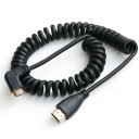 Vinklet Mini HDMI til HDMI fleksibelt forbindelseskabel M/M 2