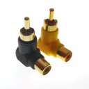 Vinklet RCA M/F-adapter 2 stk. 11