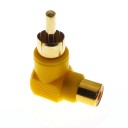 Vinklet RCA M/F-adapter 2 stk. 5