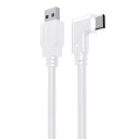 Vinklet USB 3.0 til USB-C 3.1 M/M forbindelseskabel 5 m 2