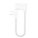 Vinklet USB / USB-C datakabel 20 cm 1