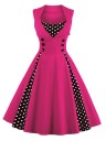 Vintage-Damenkleid mit Punkten 5