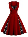 Vintage-Damenkleid mit Punkten 3