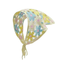Vintage gehäkelter dreieckiger Schal Blumen Frühlings Sommer Haarschal für Frauen Leichte romantische Kopfbedeckung für Reisen 1