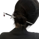 Vintage haarspeld in de vorm van een zwaard 22,6×4,2 cm Elegante metalen haaraccessoire Klassieke haarversiering Traditioneel ontwerp voor haarstyling 3