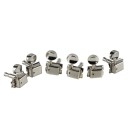 Vintage-kitaran virityskoneisto, 6R, nikkelihopeapinnoitettu metallirakenne, sinkkiseos, varren halkaisija 6 mm, holkki 8 mm 2