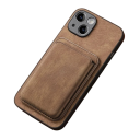 Vintage kožené pouzdro s magnetickou peněženkou pro iPhone 17 Odnímatelný kryt s držákem na karty PU kůže měkký TPU 6
