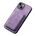 Vintage kožené pouzdro s magnetickou peněženkou pro iPhone 17 Pro Odnímatelný kryt s držákem na karty PU kůže měkký TPU 8