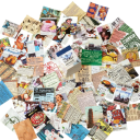 Vintage papierové výstrižky pre scrapbooking 400 ks cca 4 × 5 × 5 cm dekoračný papier viacfarebný DIY tvorenie denník koláž 1