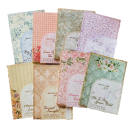 Vintage papíry na scrapbooking 30 listů cca 16 × 11 cm dekorativní papír pro deník zápisník plánovač DIY tvoření 1