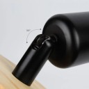 Vintage retro nástenná lampa s dreveným držiakom E27 pre spálne, jedálne a kúpeľne 5