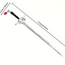 Vintage wsuwka w kształcie miecza 22,6×4,2 cm Elegancki metalowy dodatek do włosów Klasyczna ozdoba do włosów Tradycyjny design do stylizacji fryzur 2