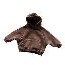 Vinter barn fleece hoodie Bomull och polyester Löst snitt med fickor Enfärgad varm tröja för pojkar och flickor Olika färger 2