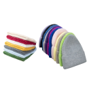 Vinter plysch termisk stickad mössa med kaninpäls Candy Color koreansk stil Unisex mode varm mössa för kvinnor och män på hösten och vintern 4