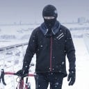 Vinter vindafvisende balaclava med øjeåbning og pelsfor til vandreture og cykling universel størrelse 8