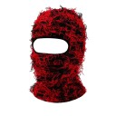 Vinter vindresistent cykelmössa med ansiktsmask Stickad balaclava i akryl Unisex skidmask kamouflage varm mössa för män och kvinnor 6