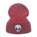 Vinterhue med alienprint 11