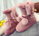 Vinterkängor för kvinnor med pompoms J2430 8