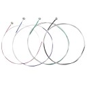 Violin String Set 11 x 10.5 x 0.5 cm 4 pcs Steel Core Nickel-Silver Winding Warm Bright Tone Strings E A D G Individual Packaging 1