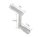 Viritysavain lyömäsoittimille 4x3,9x2,9x0,98 cm Vahva sinkkiseos Yleinen metalliväline tarkkaan virittämiseen Raskas lisävaruste 4