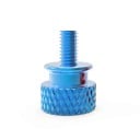 Vis pour boîtier PC 12 x 10 x 6,5 mm ensemble de 5 pièces avec filetage M3,5 et tête striée pour serrage à la main sur le panneau latéral 5