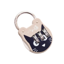 Visací zámek na kód s designem kočky 5,4 × 3,5 cm 3místný číselný zámek ocelová slitina bezpečnostní pro batoh kufr 3