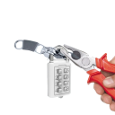 Visací zámek s 4místným kódem 60 × 43 mm ze slitiny zinku odolný proti korozi kombinační zámek na kufr skříňku batoh 4