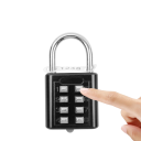 Visací zámek s 4místným kódem 60 × 43 mm ze slitiny zinku odolný proti korozi kombinační zámek na kufr skříňku batoh 3