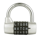 Visací zámek s písmeny 5místný kód 65 mm slitina hliníku kombinovaný zámek na zavazadla batohy skříňky 2