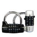 Visací zámek s písmeny 5místný kód 65 mm slitina hliníku kombinovaný zámek na zavazadla batohy skříňky 1