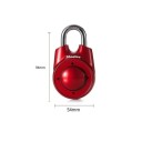 Visací zámek s pohybovým kódem 94 × 54 mm mechanický bezpečnostní zámek se směrovým odemykáním pro batoh kufr skříňku 2