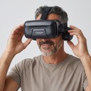 Visore VR con cuffie per smartphone con display fino a 6 pollici 3D headset con cinturino regolabile in colore nero senza telecomando 5