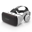 Visore VR con cuffie per smartphone da 4,5 a 6,53 pollici casco 3D per realtà virtuale con cinturino in testa in bianco e nero 1