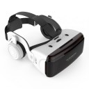 Visore VR con cuffie per smartphone da 4,5 a 6,53 pollici casco 3D per realtà virtuale con cinturino in testa in bianco e nero 4