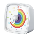 Visuele afteltimer 60 minuten met nachtlampje Stille timer voor kinderen en volwassenen Thuis- en schoolgebruik Eenvoudig in te stellen 6
