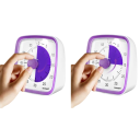 Visuele stille timer met nachtlampje, 60 minuten aftelwekker voor kinderen en volwassenen, timer voor thuis, keuken en school 3