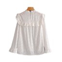 Vit perforerad blus 2