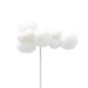 Vit tårtdekoration med molnmotiv. Fluffig skumdesign för födelsedagstårta för barn och vuxna. 4