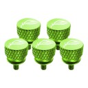 Viti per PC 12 x 10 x 6,5 mm set da 5 pezzi con filettatura M3,5 e testa zigrinata per serraggio a mano su pannello laterale e disco 8