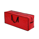 Vízálló karácsonyfás táska 122x38x50 cm PVC tárolózsák az összeszerelt műfenyőhöz cipzárral és pántokkal 2