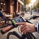 Vízálló LCD kijelző elektromos kerékpárhoz és robogóhoz 6pin csatlakozó USB UART csatlakozás Sebesség és akkumulátor állapot Fekete zöld gombokkal 5