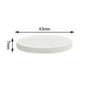 Vlak golf trainingsbal 43 x 7 mm van thermoplastisch rubber witte lichte draagbare bal voor het oefenen van slagen en swings thuis en buiten 3