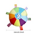 Vliegende schijf voor honden pluche 16 cm gekleurd haai motief met pieper bijtbestendige interactieve speeltje 2