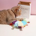 Vliegende schijf voor honden pluche 16 cm gekleurd haai motief met pieper bijtbestendige interactieve speeltje 5