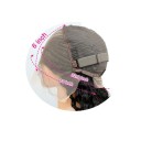 Vlnitá paruka z pravých lidských vlasů hustota 200 % krajka 33 x 15,2 cm délka 71 cm čokoládově hnědá na běžné i slavnostní účesy 2