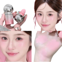Vloeibare blush in stickvorm 1 stuk Sponsapplicator Multifunctionele romige blush voor wangen en lippen Zachte hydraterende make-up blush 2