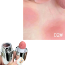 Vloeibare blush in stickvorm met sponsapplicator Multifunctionele crèmige blush voor wangen en lippen Zachte textuur Gemakkelijke applicatie 6