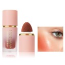 Vloeibare blush voor gezicht en lippen 6,5 ml 71 x 26 mm Waterdichte matte blush in tube met sponsapplicator langdurig effect 8
