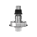 Vloersifon adapter voor wasmachine, recht, verchroomd, universele slangadapter voor vaatwasser en afvalvermaler, zwaartekracht doorstroming 1